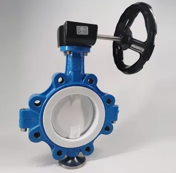 Split Body Fully PTFE Lined Butterfly Valve